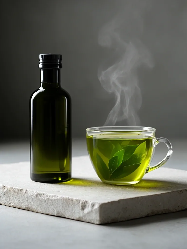 Olive oil and green tea